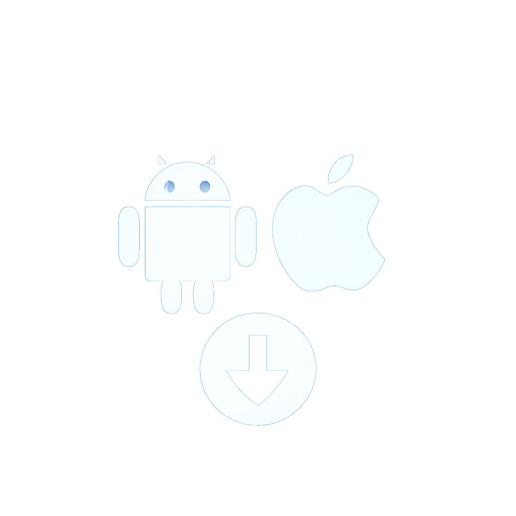 An illustration demonstrating the installation steps for the 1win app.