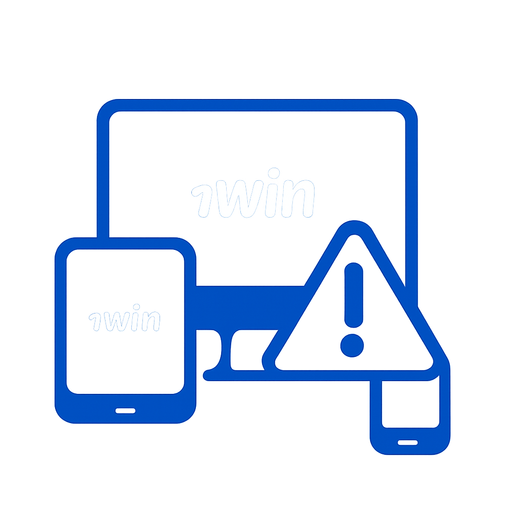 Diagram illustrating the update process for the 1win app.
