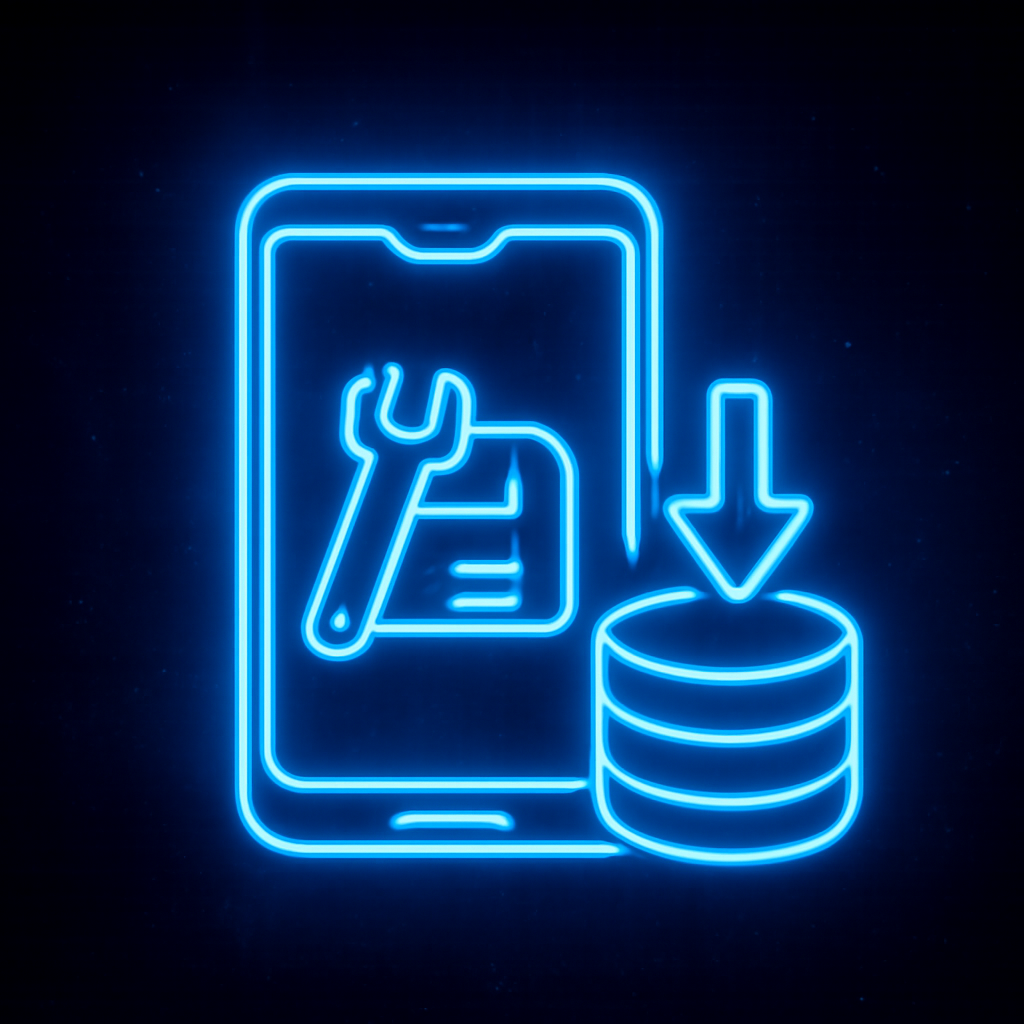 Icon depicting the 1win Update Guide, symbolizing app support.