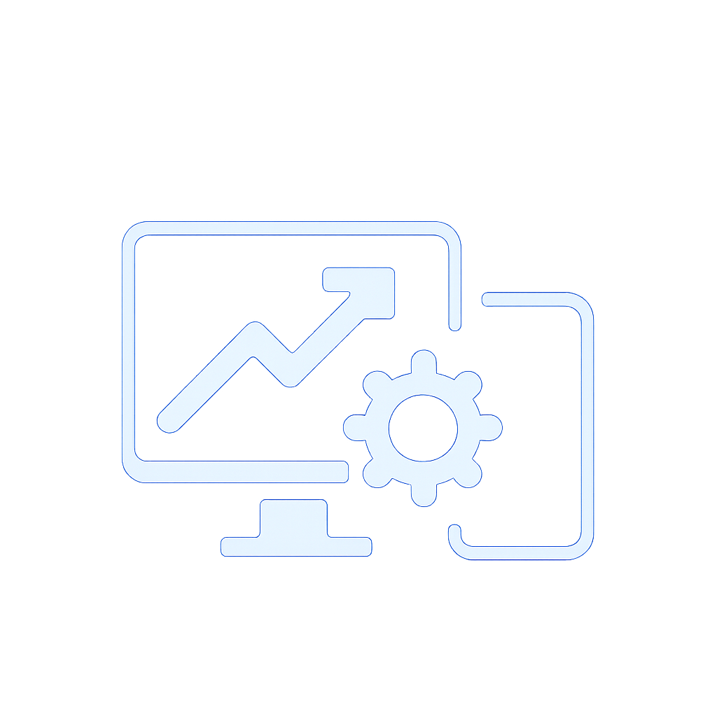 Icon representing compatibility of 1win with iOS devices.