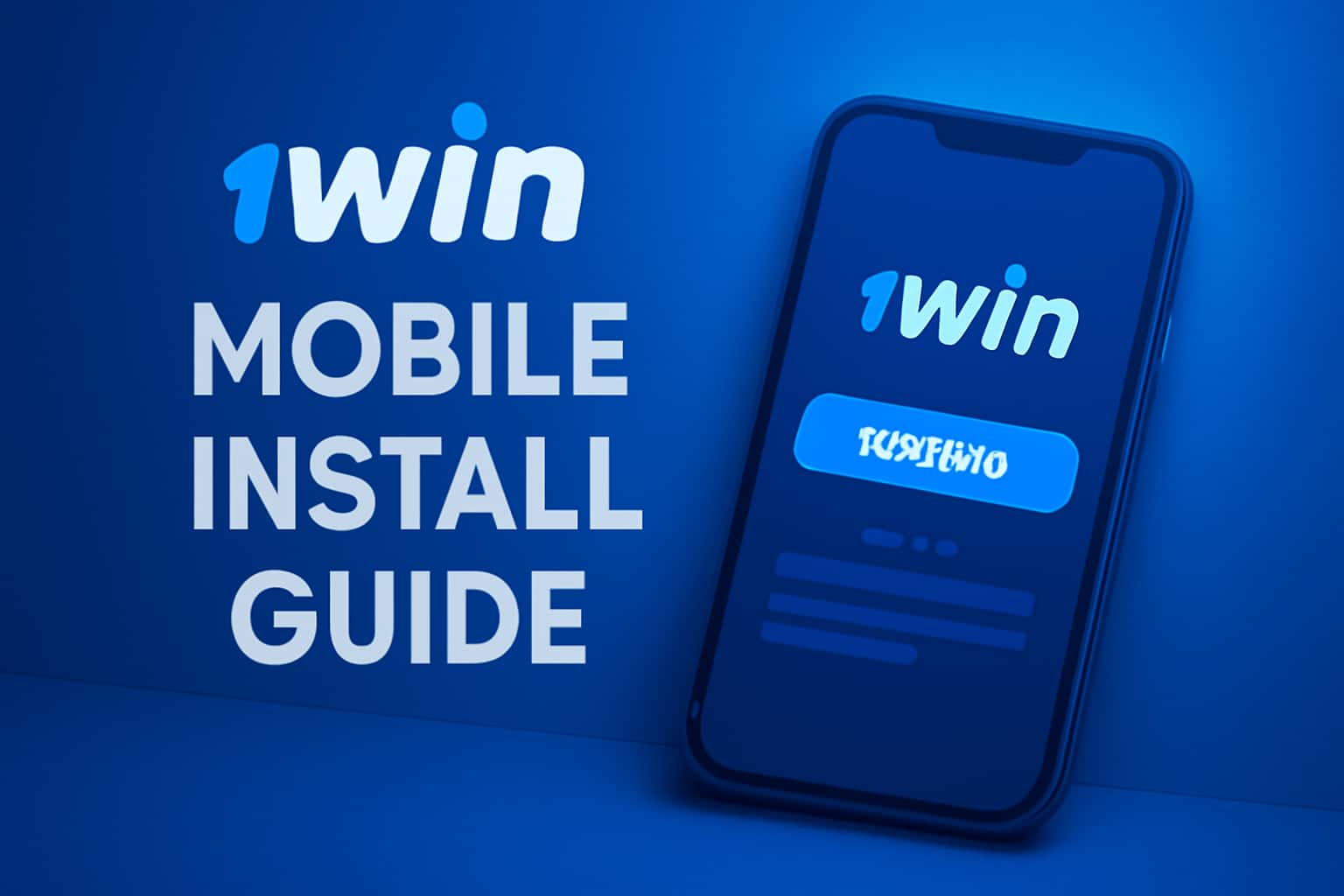 An informative scene showcasing the 1win Mobile Install Guide.