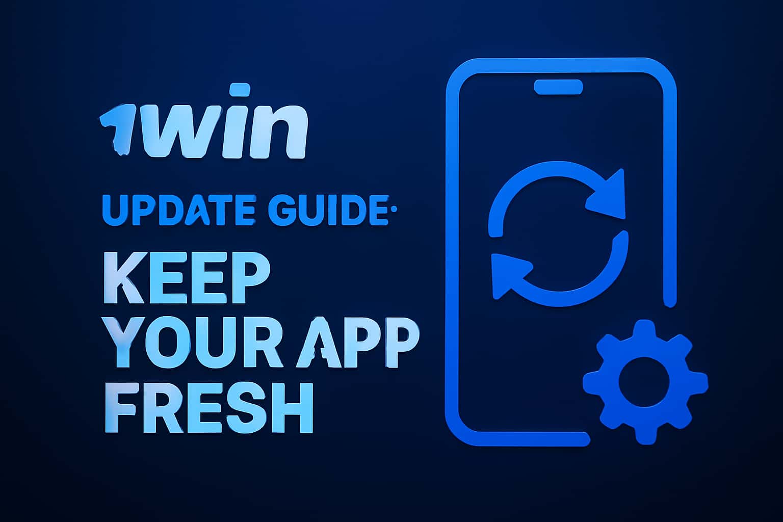 Visual representation of the 1win Update Guide focusing on app features and updates.