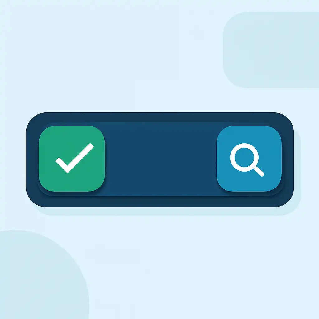 Close-up of button or form field for checking results, 1Win Game