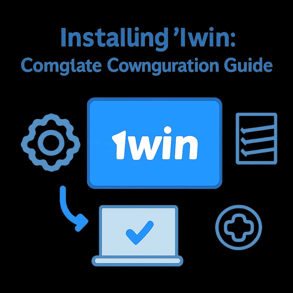 An illustration demonstrating the installation steps for the 1win app.