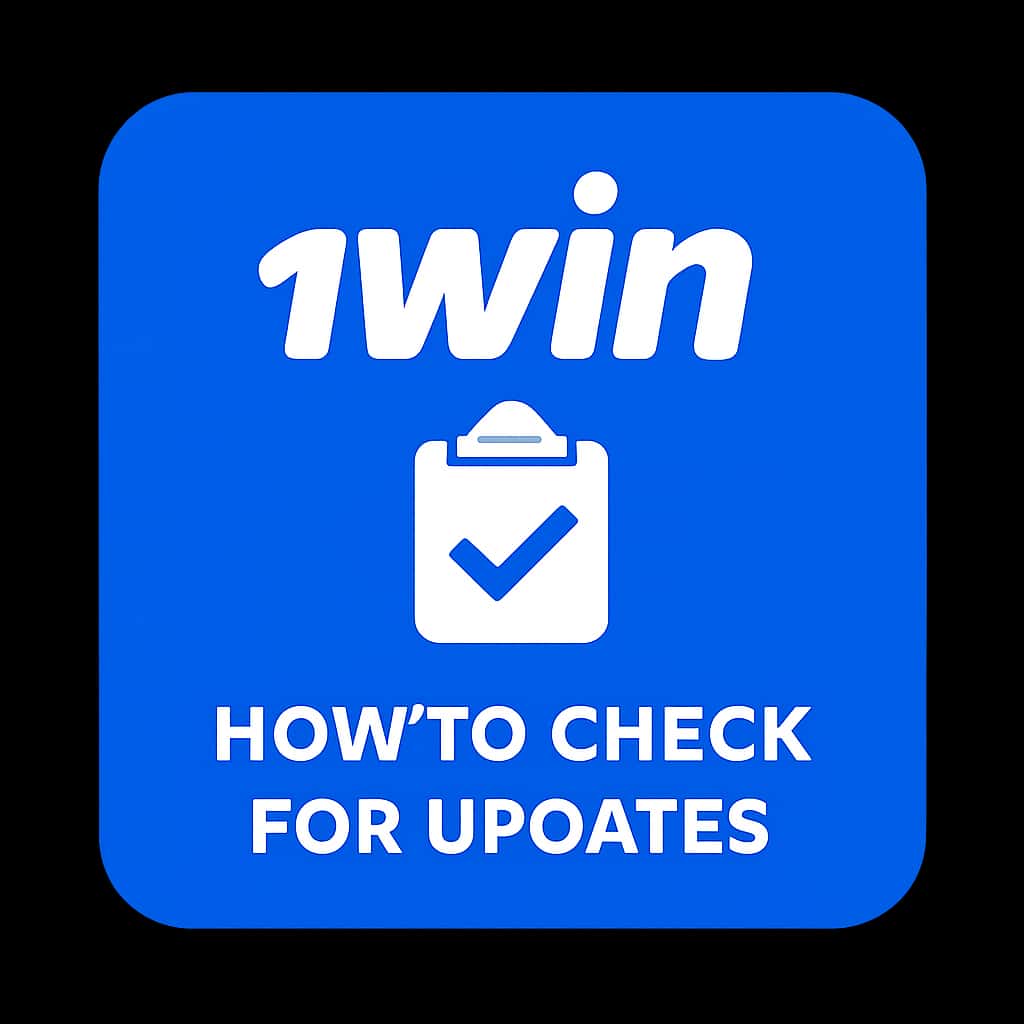 A professional icon representing app updates with the text '1win'.