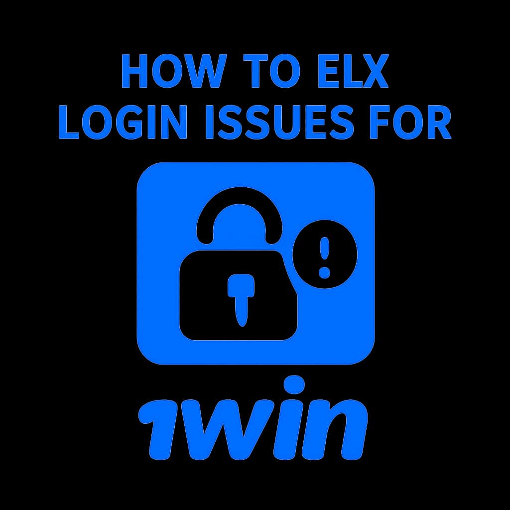 An icon representing support for login issues related to the 1win app.