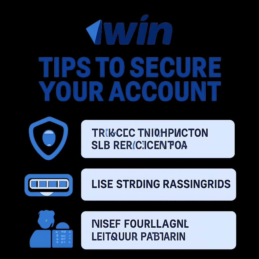 Illustration on securing your 1win account.